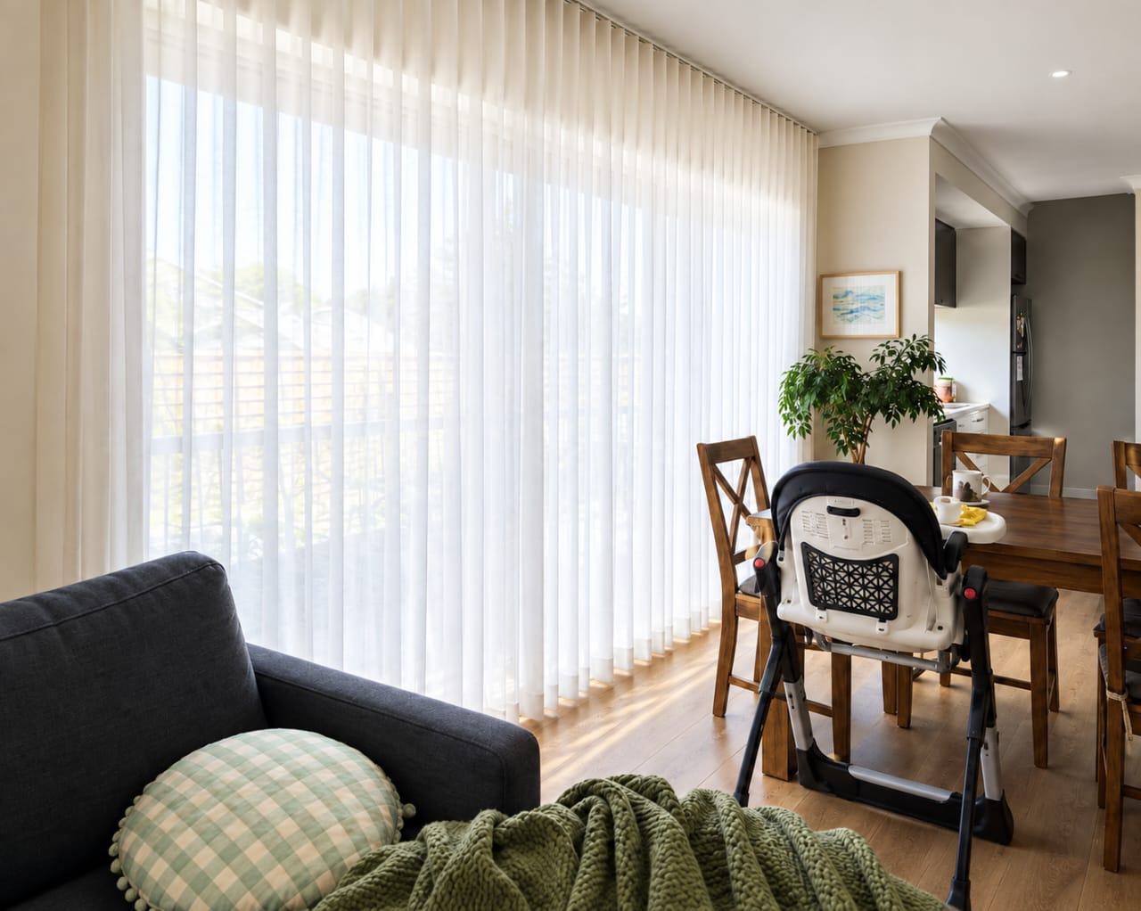 Bella Casa curtain installation