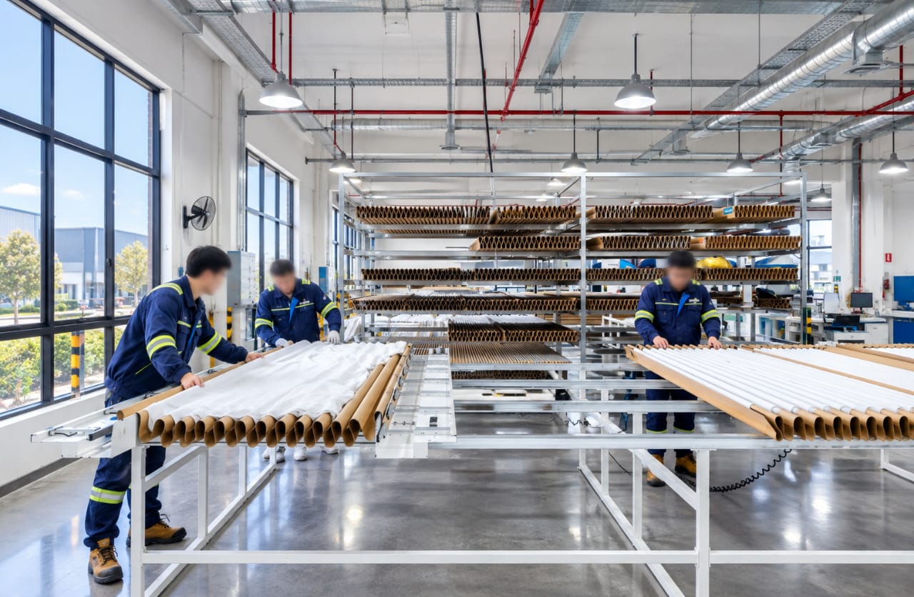Curtain manufacturing process